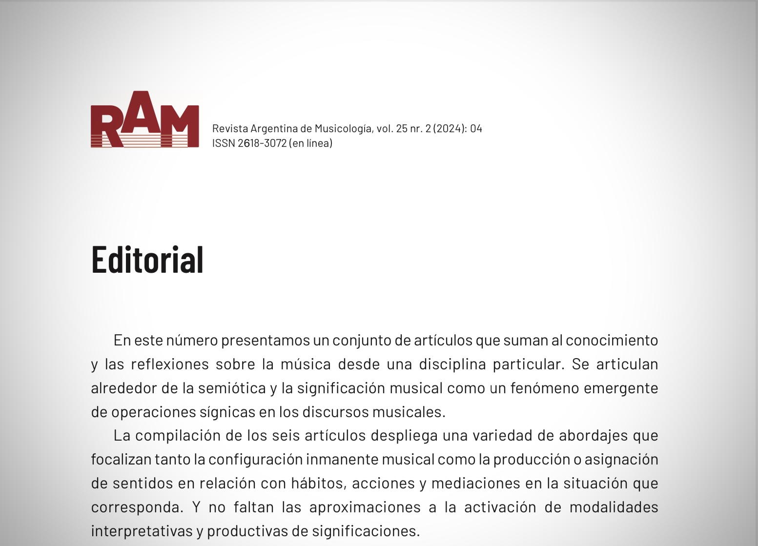 Editorial